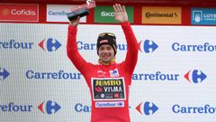 El esloveno Primoz Roglic en el podio