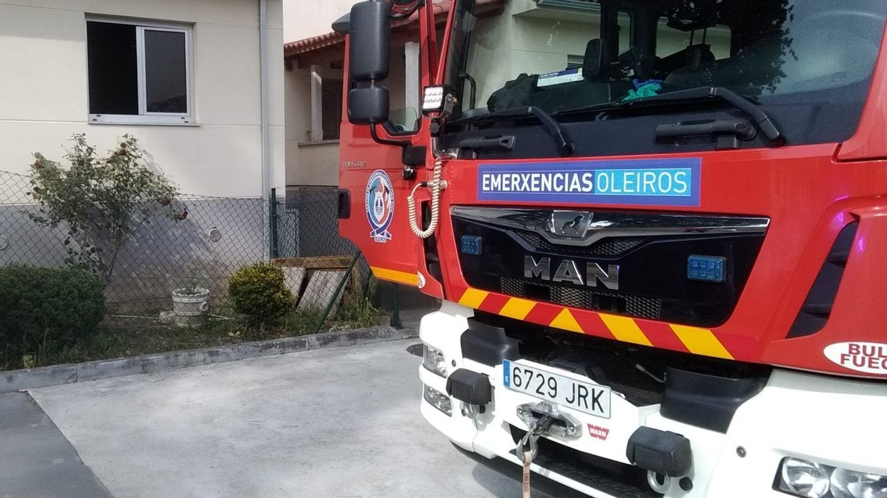 Un calefactor provoca un incendio en una vivienda de Oleiros