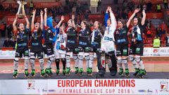 Hostelcur Gij�n, pentacampeonas de Europa, celebran su quinta Copa de Europa