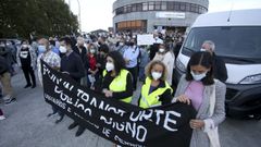 Protesta de la plataforma del transporte