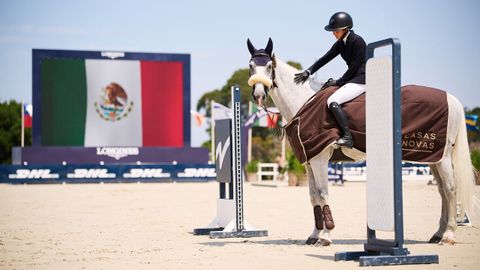 Federica Fern�ndez, ganadora del�Trofeo Checkpoint del CSI A Coru�a.