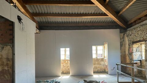 Obras en la rectoral de Ares