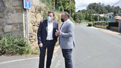 El alcalde Culleredo y el presidente de la Diputaci�n en Li�ares. 
