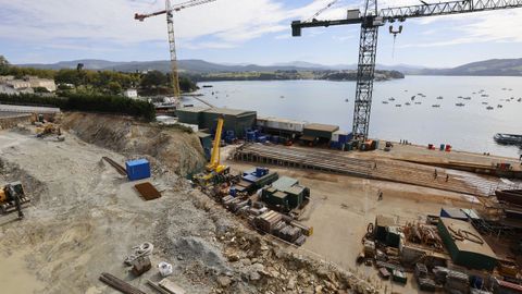 Las obras de ampliaci�n de Astilleros Gond�n, en Figueras