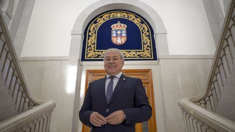 Jos Tom, no Pazo de San Marcos, sede da Deputacin provincial de Lugo