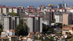 Vista general del barrio de Coia