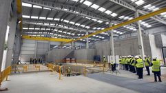 Interior de la planta potabilizadora de Monforte, en una fotograf�a del a�o 2013, cuando estaban a punto de terminar sus obras de construcci�n
