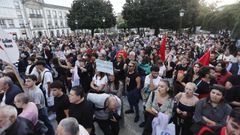 Concentraci�n por el derecho de la vivienda en Lugo.