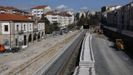 Obras del AVE en pleno casco urbano de Ourense, en la estaci�n intermedia de San Francisco