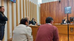 Ambos acusados en sede judicial.