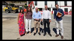 Un momento de la visita institucional