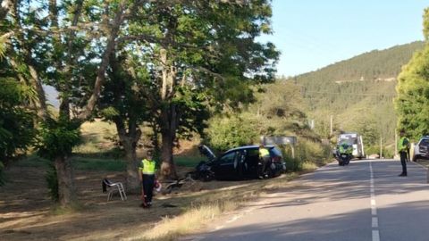 Lugar del accidente mortal en Vilardev�s.