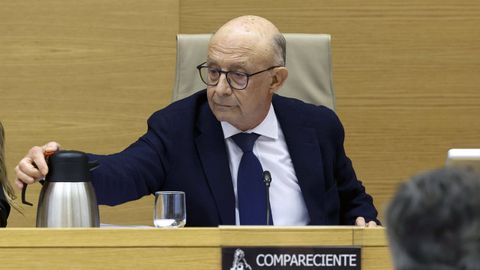 El exministro de Hacienda, Cristbal Montoro, en el Congreso.