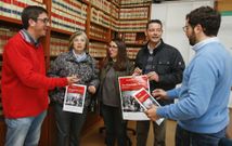 Marcos Trigos, Matilde Anido, Ana Veira, Ricardo Serrano y Luis Gonz�lez en el acto de ayer. 