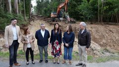 La conselleira visit� la localidad para conocer el avance de las obras en la parcelaria