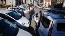 Concentraci�n de protesta de taxistas en Pontevedra.