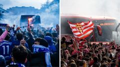 Aficiones del Real Oviedo y el Real Sporting de Gijn