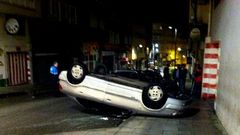 Estado en el que qued� el coche tras el accidente