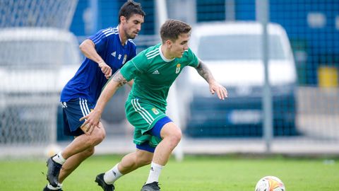 Joni Montiel y Gastn Brugman, en un entrenamiento