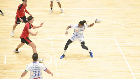 Landim, en el primer partido con el Cisne el pasado 7 de febrero