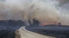 Incendio forestal en el Macizo Centralde Ourense,entre los municipios de Chandrexa de Queixa, Montederramoy Maceda