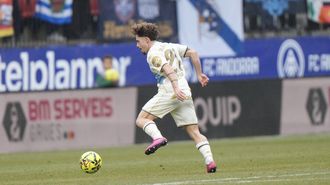 Soriano, en el encuentro ante el Andorra.