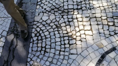 Mosaico del artista Antonio Su�rez en el Paseo de Los �lamos