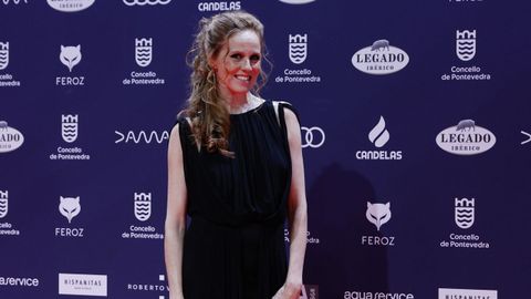 Mara Castro, a su llegada a la alfombra roja de los premios Feroz 