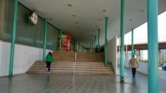 Entrada a la estación de tren de Gijón