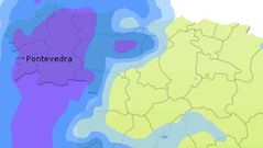 La borrasca que se prev� sobre Galicia durante la madrugada