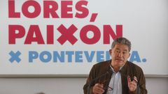 Lores, durante la ltima campaa de las municipales.