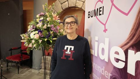 Concepci�n Rodr�guez, fotografiada este viernes en el sal�n de actos del Concello de Viveiro.