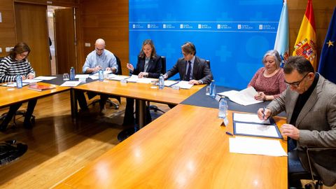 Firma del acuerdo con los sindicatos este martes en la Xunta