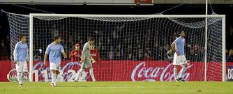 Los vigueses apenas pod�an reaccionar despu�s de encajar el tanto del Valencia en la �ltima jugada del partido, a escasos segundos del pitido final.