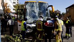 Estrepitoso accidente en Gran V�a