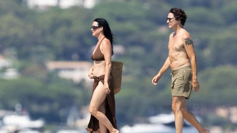 Katy Perry y Justin Trudeau. en Saint-Tropez