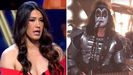 Gabriela Guillén y Bertín Osborne, anoche en los platós de «De viernes» y «Tu cara me suena», respectivamente