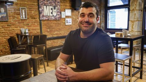 Pablo V�zquez Est�vez en el Bar Meu. 