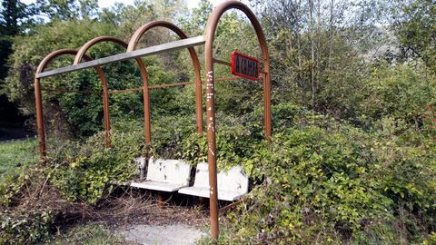 �xido y maleza cubren cientos de paradas en todo el territorio. El objetivo es irlas retirando