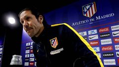Simeone, en sala de prensa