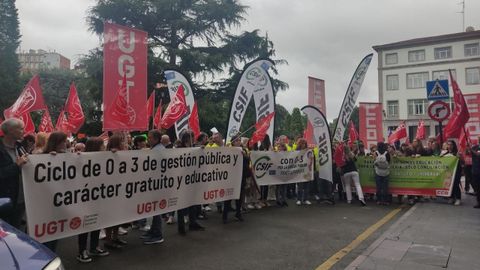 Movilización de las trabajadoras de 0 a 3 coincidiendo con la jornada de huelga.
