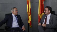 El fiscal superior de Catalua, Francisco Baeres, y el fiscal general del Estado, lvaro Garca Ortiz, en una imagen de archivo 