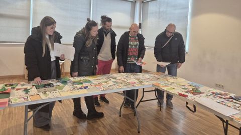 Reuni�n del jurado del concurso, en la ma�ana de este jueves 