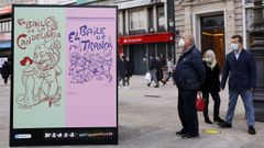Dos bailes del carnaval del a�o 1904, interpretados en aquella �poca por el ilustrador de La Voz de Galicia Urbano Gonz�lez Varela. 