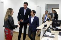 Rey se reuni� en el ayuntamiento de A Estrada con L�pez y Goldar. 
