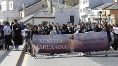 Manifestacin contra el archivo del Caso Maruxaina, en abril del 2021