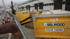 Maquinaria empleada para la ejecuci�n del tanque de tormentas, que est� por finalizar, a mediados de 2020