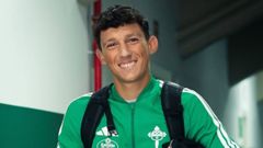 Rubo durante una concentraci�n con el Racing de Ferrol