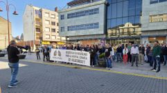 Un momento de la manifestaci�n en O Barco.