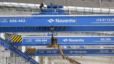 Instalaciones de la fábrica digital de bloques en construcción